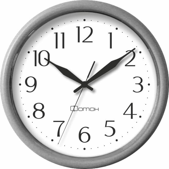 Часы настенные САЛЮТ Фотон П111 серый от компании ИП Фомичев - фото 1