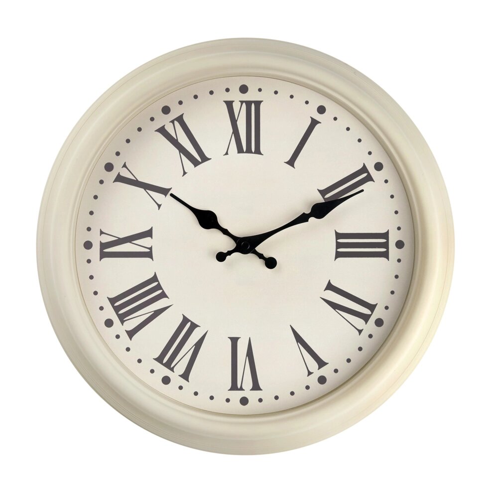 Часы настенные Troykatime «Римские» o30.5 см цвет бежевый от компании ИП Фомичев - фото 1