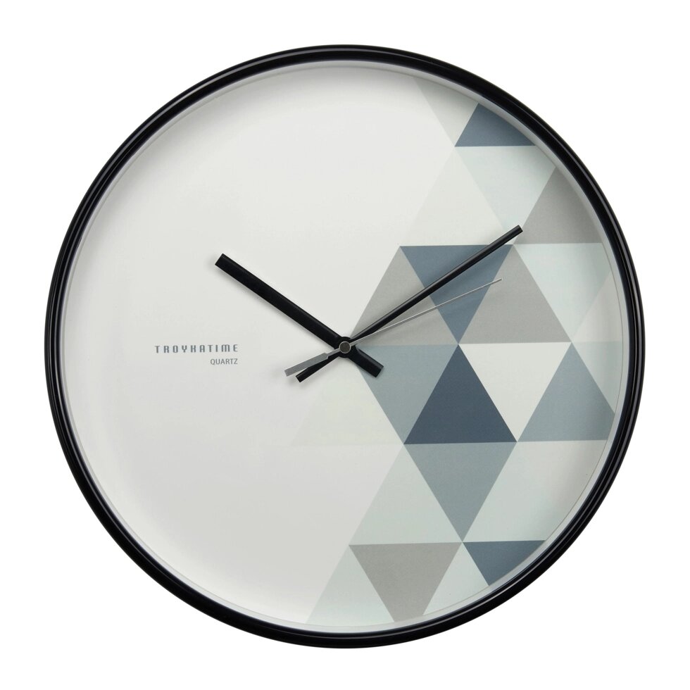 Часы настенные Troykatime «Ромбы» o30 см от компании ИП Фомичев - фото 1