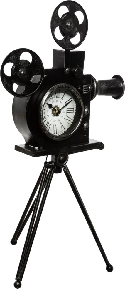 Часы настольные «Камера» цвет черный от компании ИП Фомичев - фото 1