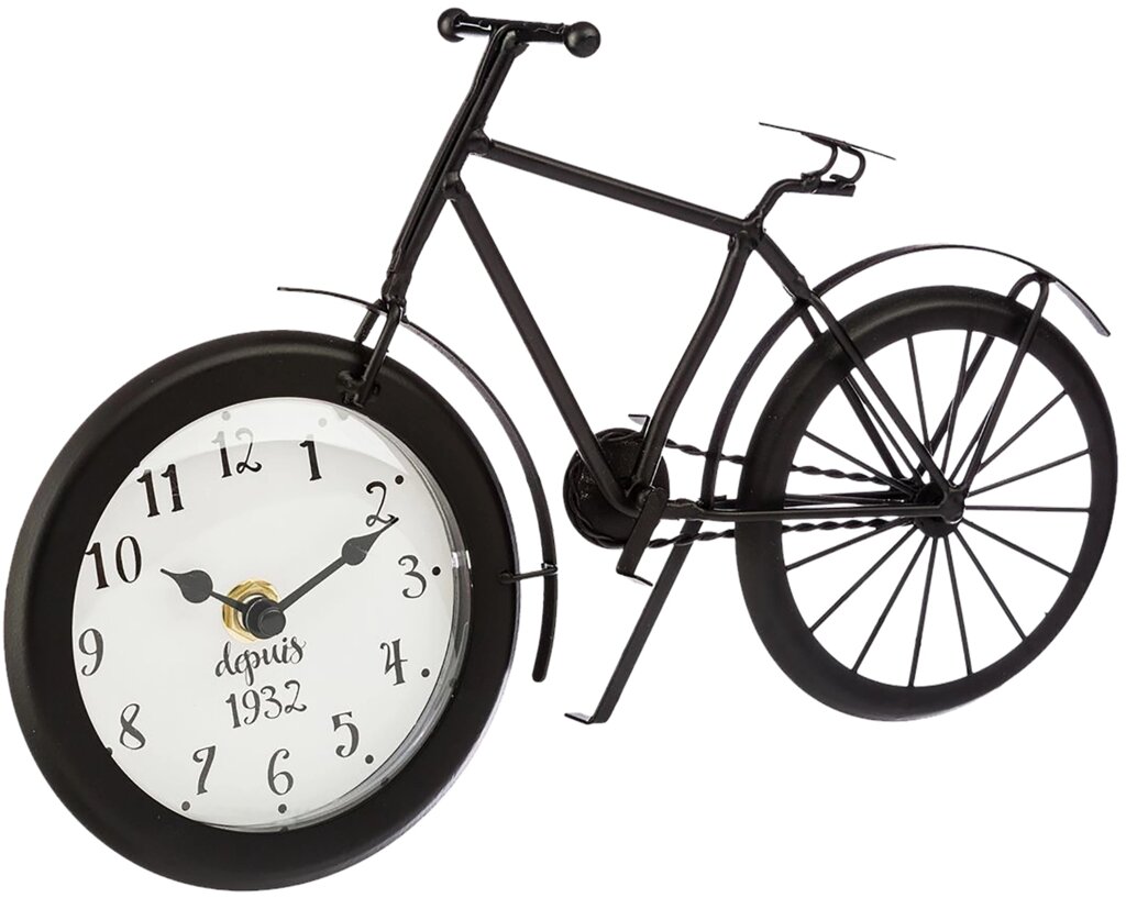 Часы настольные «Велосипед» чёрные от компании ИП Фомичев - фото 1