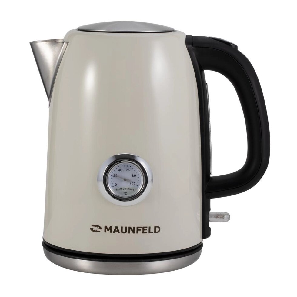 Чайник электрический Maunfeld MFK-624BG, 1.7 л, цвет бежевый от компании ИП Фомичев - фото 1