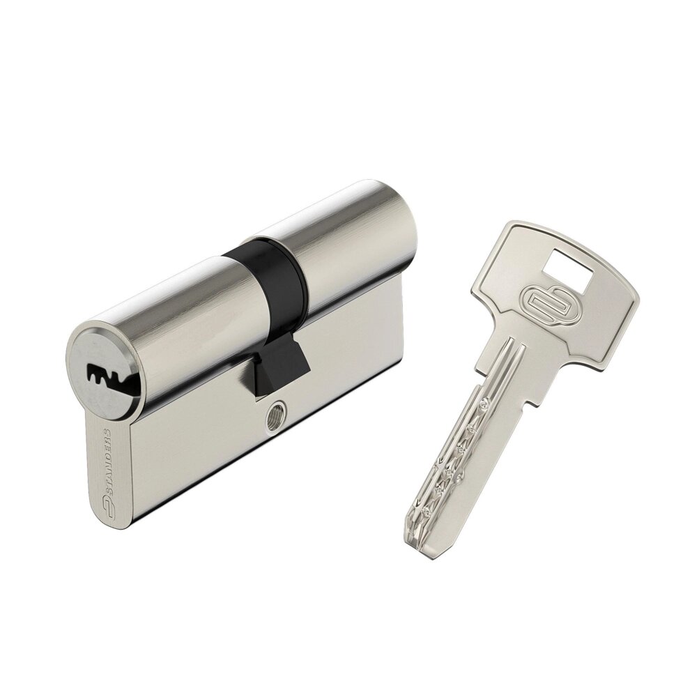 Цилиндр Standers TTAL1-3535CR, 35x35 мм, ключ/ключ, цвет хром от компании ИП Фомичев - фото 1