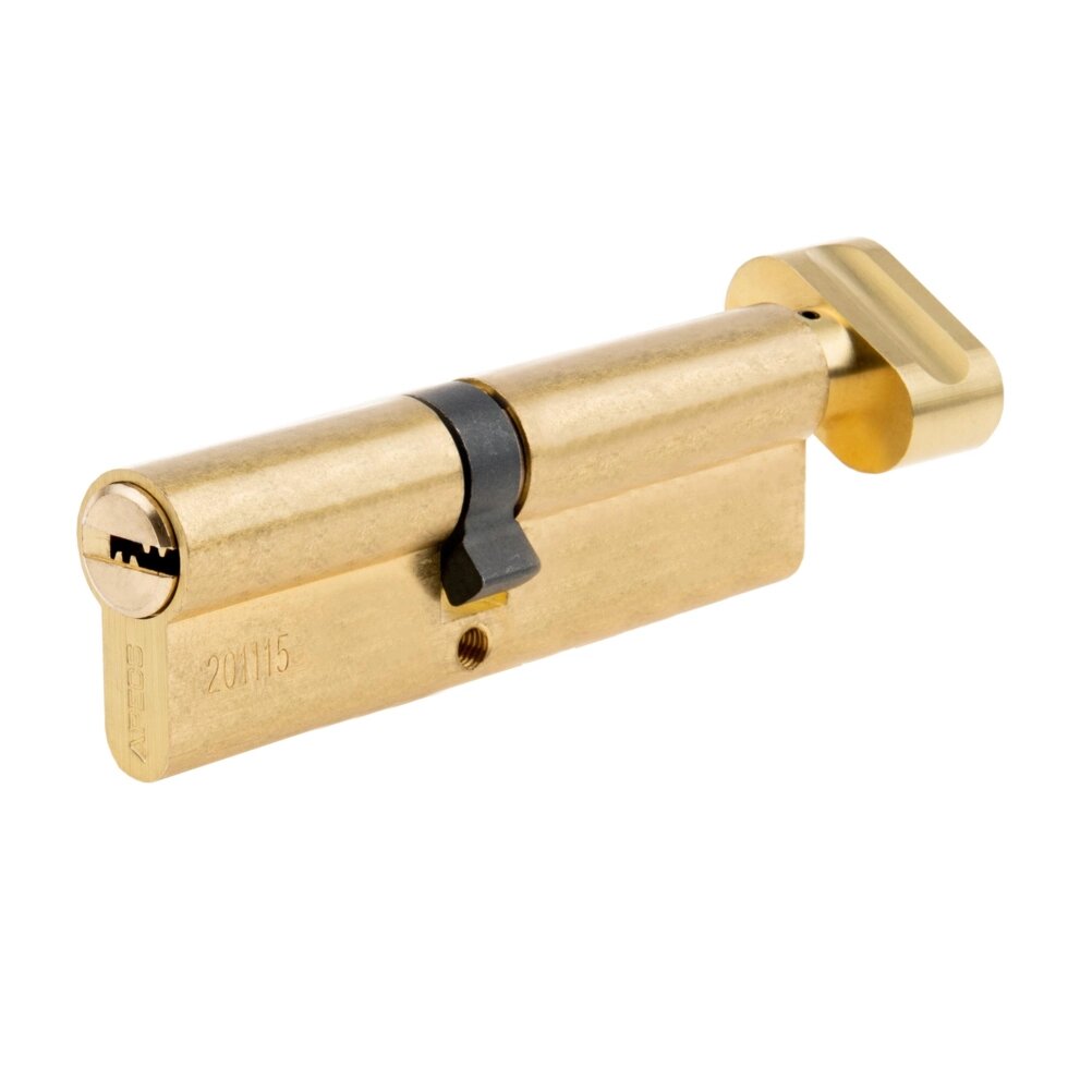 Цилиндровые механизмы Apecs Pro LM-90-C-G 90 мм, ключ/вертушка, цвет золотой от компании ИП Фомичев - фото 1