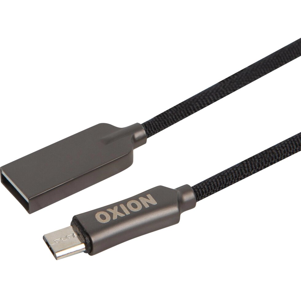 Дата-кабель microUSB Oxion SC034M цвет чёрный от компании ИП Фомичев - фото 1