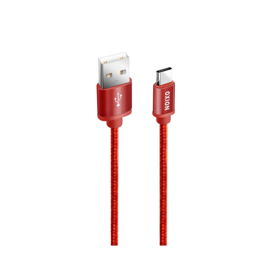 Дата-кабель Type-C Oxion DCC258 цвет красный от компании ИП Фомичев - фото 1