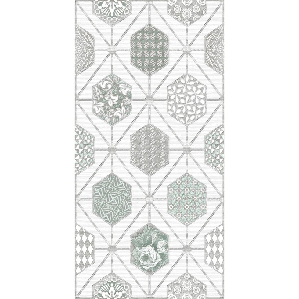 Декор настенный Azori Devore Лайт Geometria 31.5x63 см 0.198 м? цвет белый от компании ИП Фомичев - фото 1
