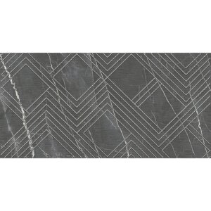 Декор настенный Azori Hygge Grey Cristall 31.5x63 см 0.198 м? камень цвет серый