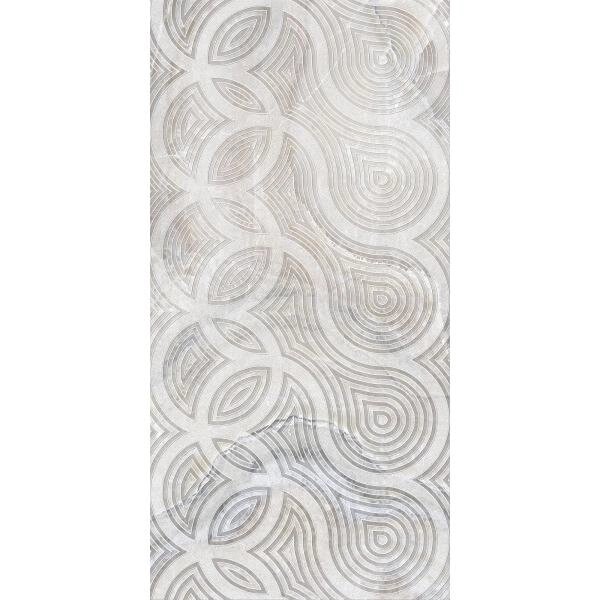 Декор настенный Belani Камелот 30x60 см глянцевый цвет серый от компании ИП Фомичев - фото 1