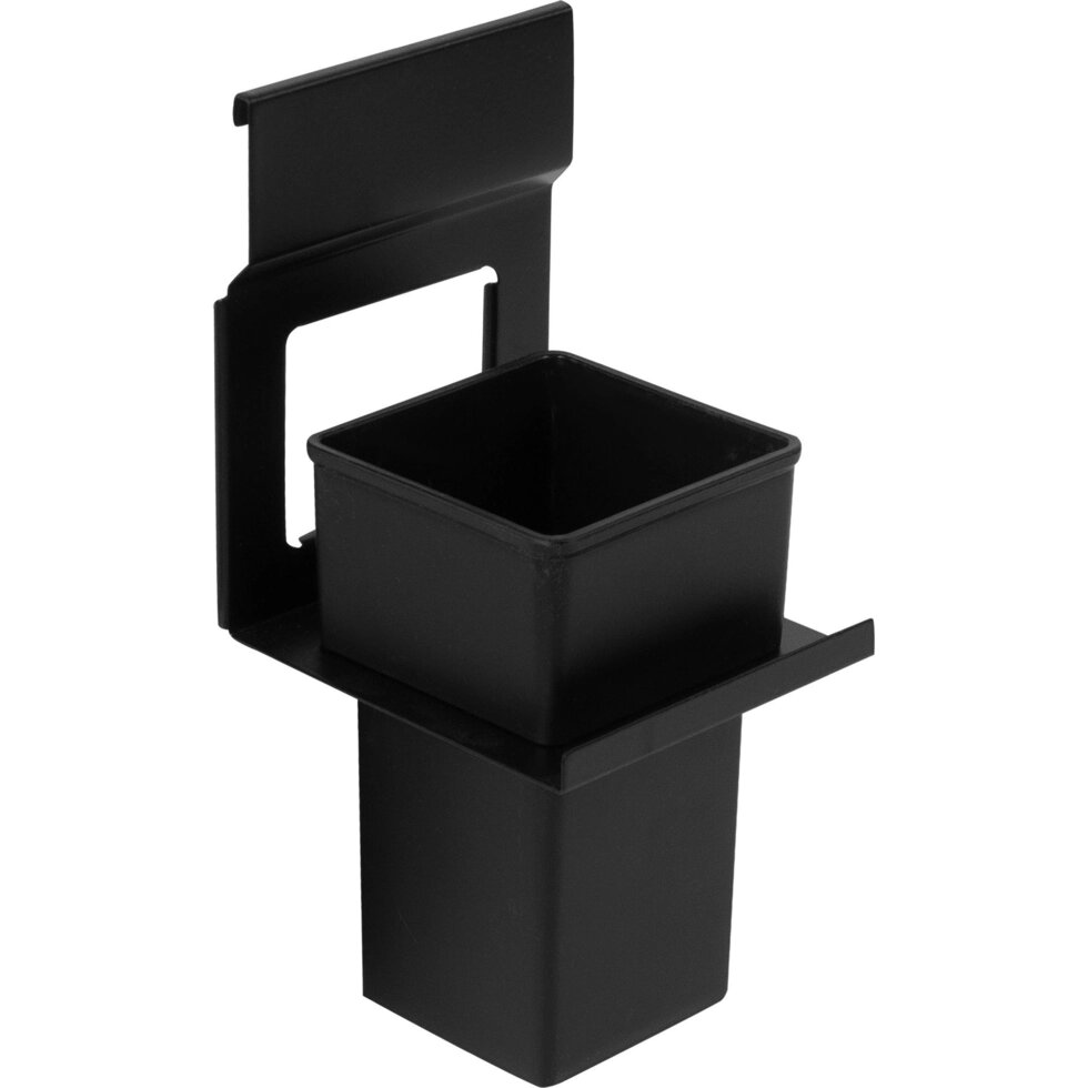 Держатель стакана Lund для рейлинга металл/пластик цвет чёрный от компании ИП Фомичев - фото 1