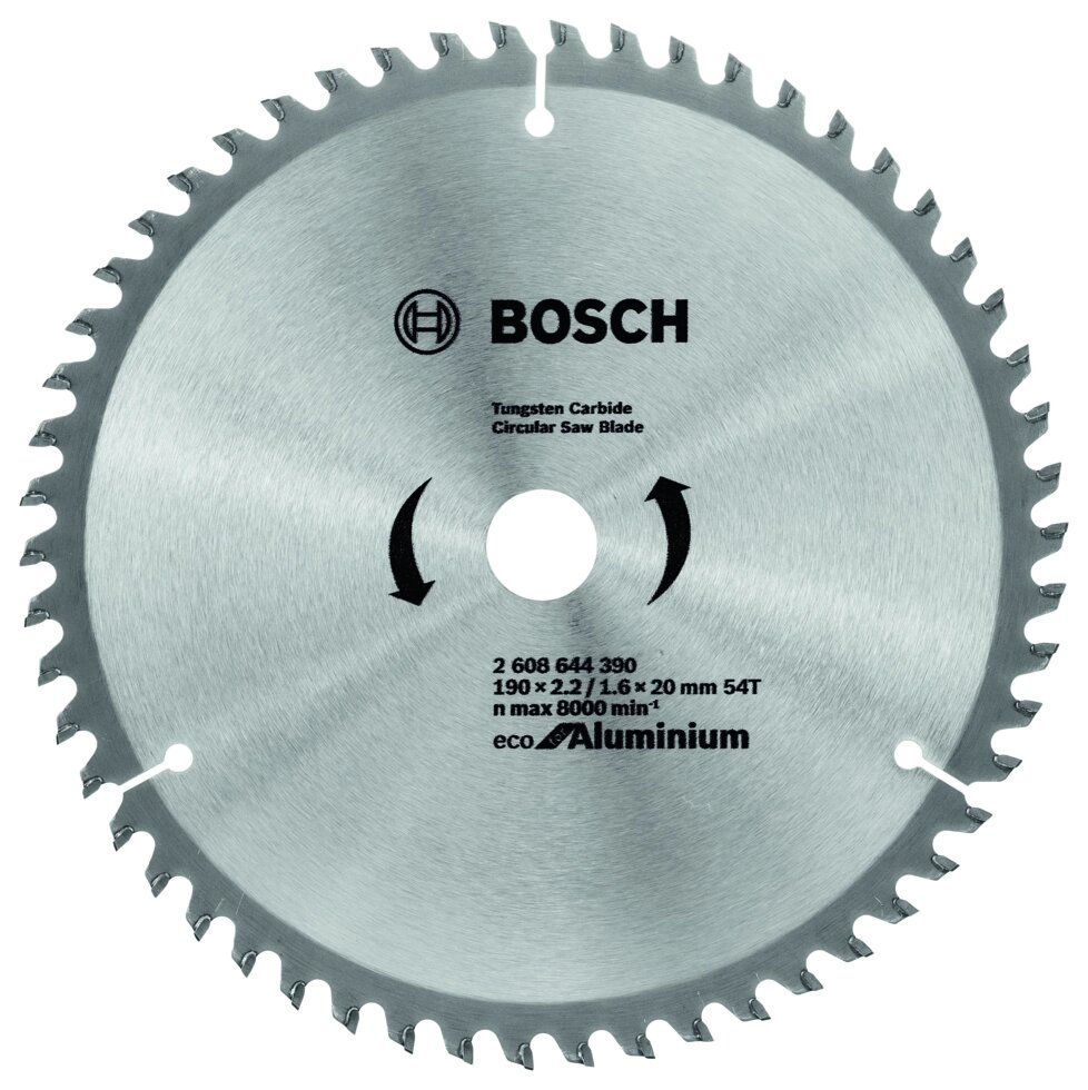 Диск пильный универсальный 190x20/16 мм Bosch ECO Alu/Multi 2608644390, 54 Т от компании ИП Фомичев - фото 1