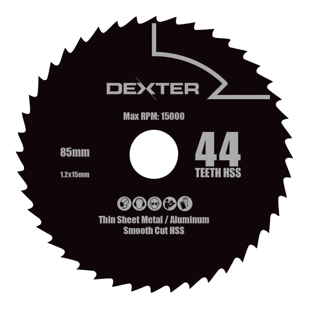 Диск по металлу 85x15 мм 44 зуба Dexter от компании ИП Фомичев - фото 1