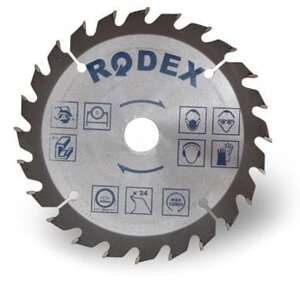 Диск RODEX по дереву с крупными зубьями 150*T30 22,2мм RTS30150