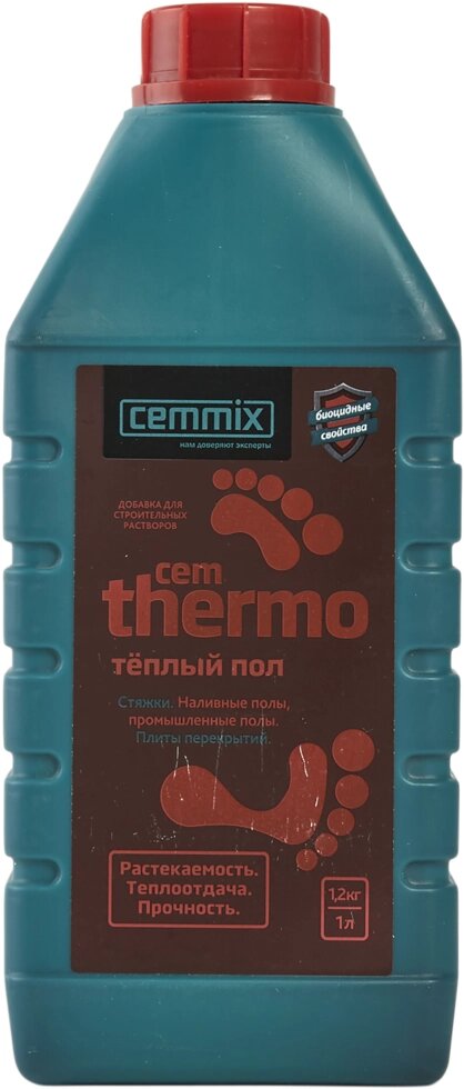 Добавка для тёплых полов Cemmix CemThermo, 1 л от компании ИП Фомичев - фото 1
