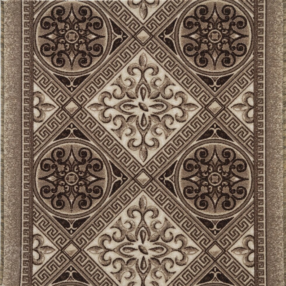 Дорожка ковровая «Джеди» 1 м, цвет коричневый от компании ИП Фомичев - фото 1