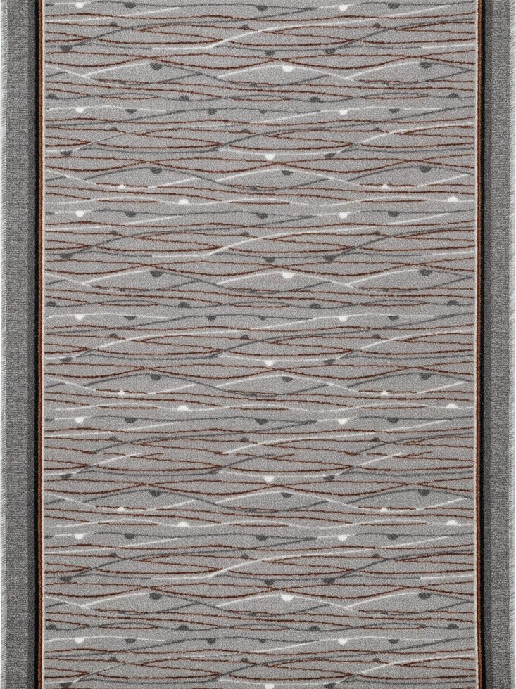 Дорожка ковровая «Лозанна» 1 м, цвет серый от компании ИП Фомичев - фото 1