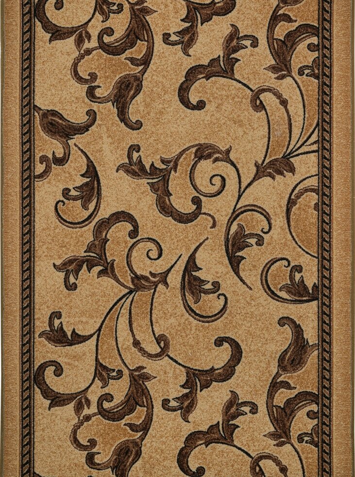 Дорожка ковровая «Неаполь» 1 м, цвет коричневый от компании ИП Фомичев - фото 1