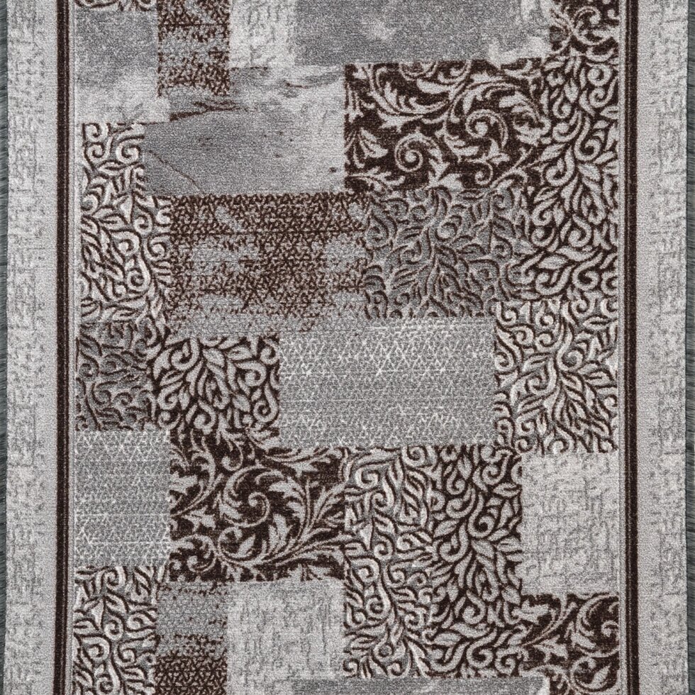 Дорожка ковровая «Вербена» 1 м, цвет серый от компании ИП Фомичев - фото 1