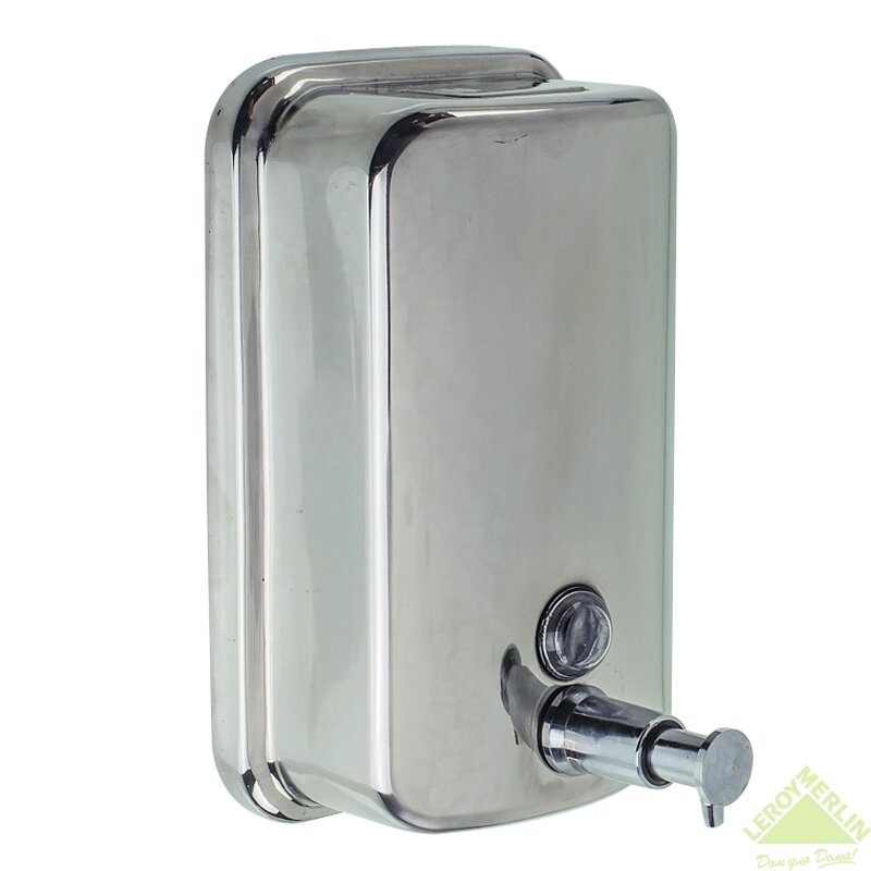 Дозатор для жидкого мыла Bath Plus подвесной 800 мл металл цвет хром от компании ИП Фомичев - фото 1