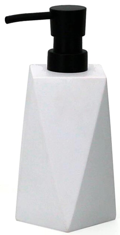 Дозатор для жидкого мыла Isbirni полирезина цвет белый от компании ИП Фомичев - фото 1