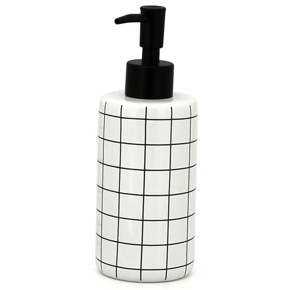 Дозатор для жидкого мыла La Scuola цвет белый/чёрный от компании ИП Фомичев - фото 1