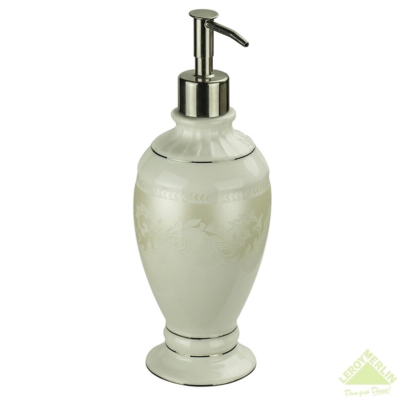 Дозатор для жидкого мыла настольный Wess «Elegance» керамика цвет белый от компании TOO RT UNIVERSAL GROUP - фото 1