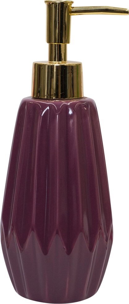 Дозатор для жидкого мыла Purple, керамика, цвет фиолетовый от компании ИП Фомичев - фото 1