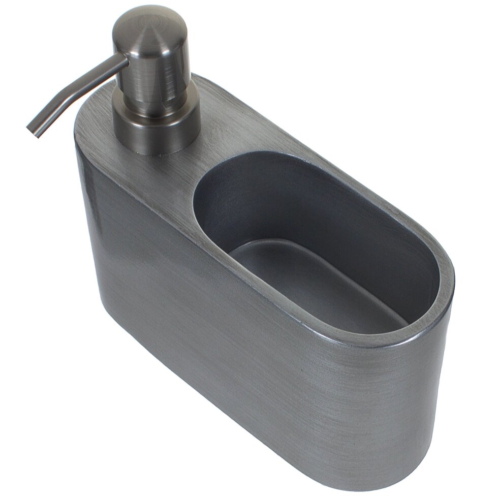 Дозатор для жидкого мыла с держателем для губки NEO, 5х13,5х6,2 см от компании ИП Фомичев - фото 1