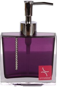 Дозатор PRIMANOVA ROMA для жидкого мыла, фиолетовый D-14720