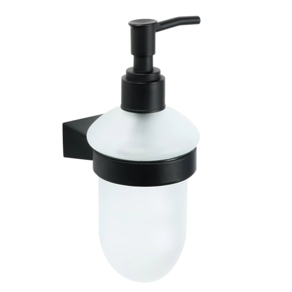 Дозатор жидкого мыла Fixsen Trend сталь цвет черный от компании ИП Фомичев - фото 1