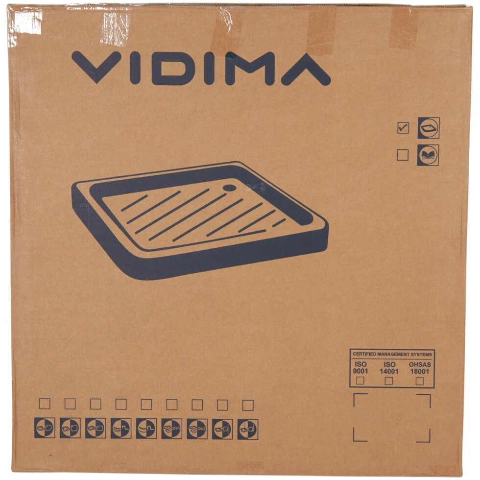 Душевой поддон Vidima Fresh W841861 керамика 80х80 см от компании ИП Фомичев - фото 1