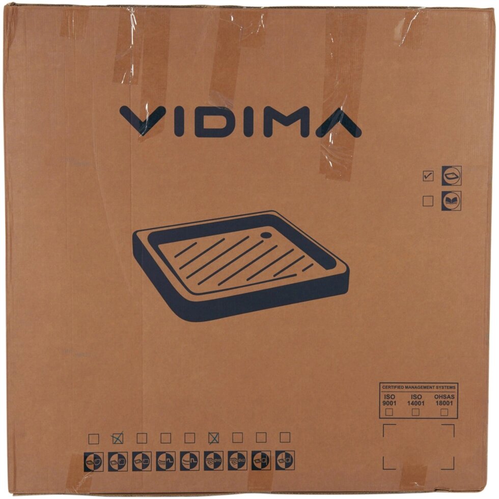 Душевой поддон Vidima Fresh W841961 керамика 90х90 см от компании ИП Фомичев - фото 1