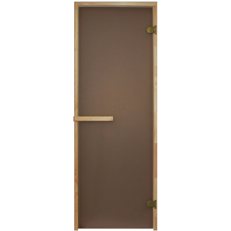Дверь для сауны 69х189 см цвет матовая бронза от компании ИП Фомичев - фото 1