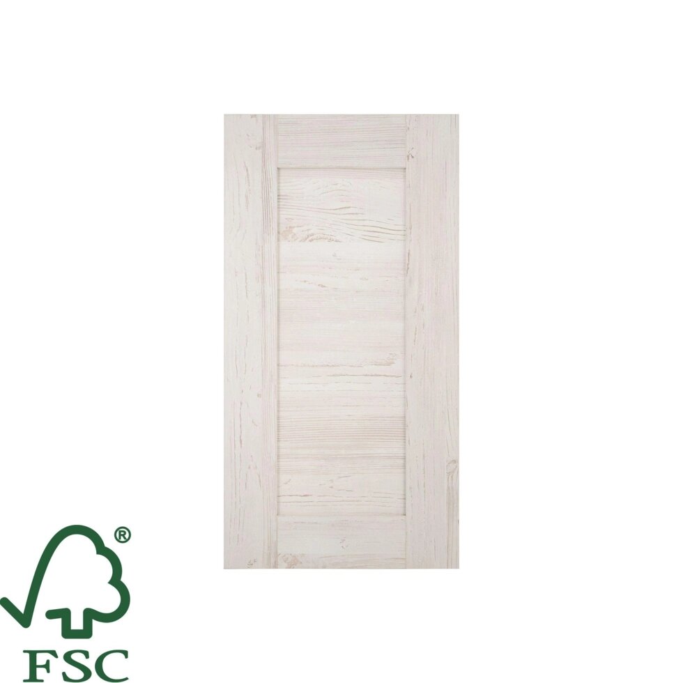 Дверь для шкафа Delinia ID «Фатеж» 40x77 см, ЛДСП, цвет белый от компании ИП Фомичев - фото 1