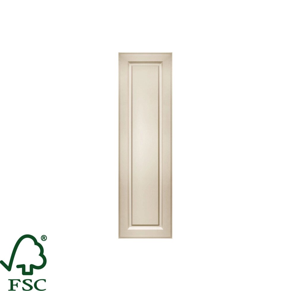 Дверь для шкафа Delinia ID  «Оксфорд» 30x102.4 см, МДФ, цвет бежевый от компании ИП Фомичев - фото 1