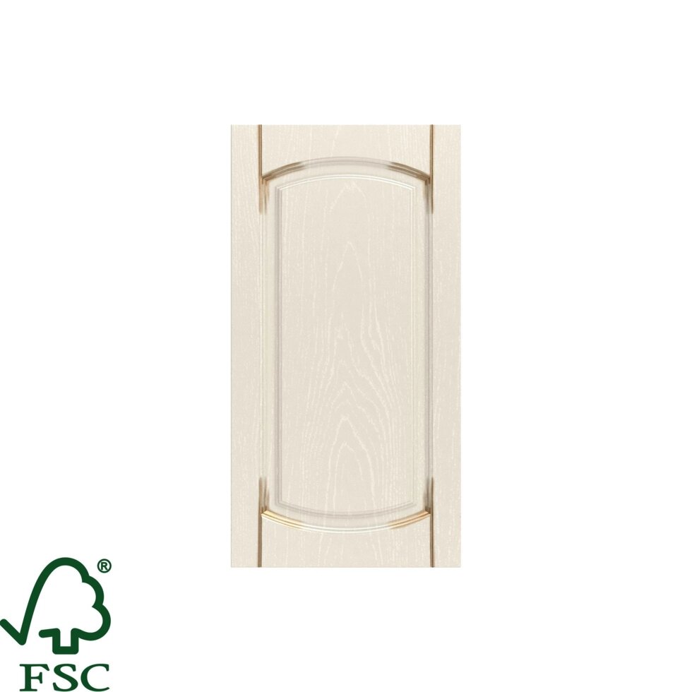 Дверь для шкафа Delinia ID «Петергоф» 40x77 см, МДФ, цвет бежевый от компании ИП Фомичев - фото 1