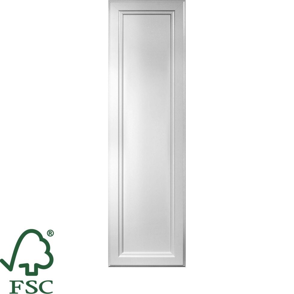 Дверь для шкафа Delinia ID Реш 30x102.4 см МДФ цвет белый от компании ИП Фомичев - фото 1
