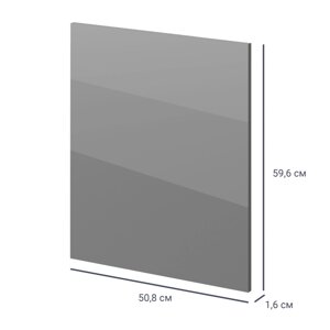 Дверь для шкафа Лион Аша 50.8x59.6x1.6 см ЛДСП цвет серый