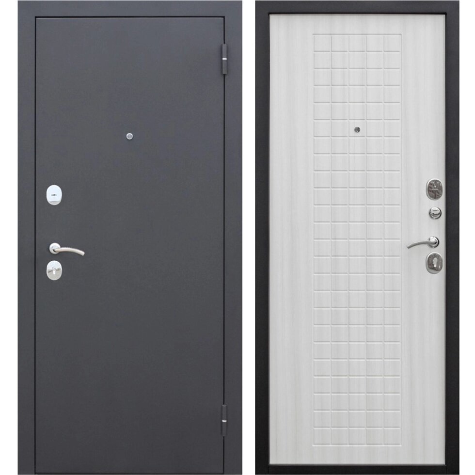 Дверь металлическая Гарда Муар Дуб Сонома/Белый ясень (960мм) правая от компании ИП Фомичев - фото 1