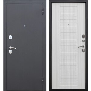 Дверь металлическая Гарда Муар Дуб Сонома/Белый ясень (960мм) правая