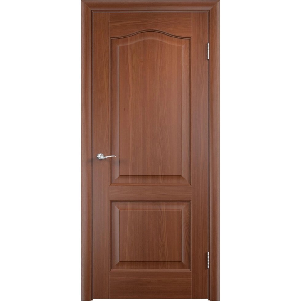 Дверь межкомнатная Антик глухая ПВХ ламинация цвет итальянский орех 80x200 см от компании ИП Фомичев - фото 1