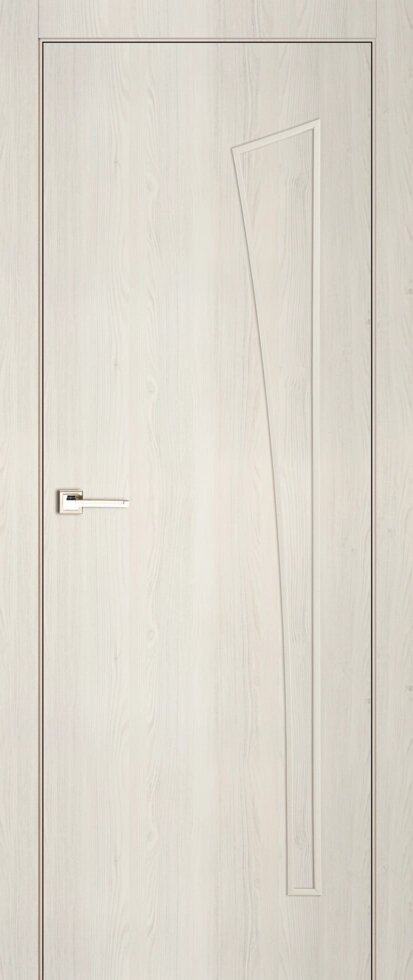 Дверь межкомнатная Белеза глухая финиш-бумага ламинация цвет тернер белый 90х200 см от компании ИП Фомичев - фото 1