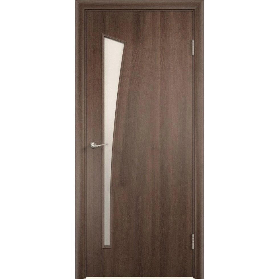 Дверь межкомнатная Белеза остеклённая финиш-бумага ламинация цвет дуб тёрнер коричневый 70x200 см от компании ИП Фомичев - фото 1