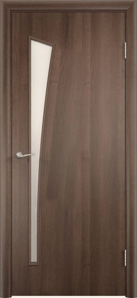 Дверь межкомнатная Белеза остеклённая финиш-бумага ламинация цвет дуб тёрнер коричневый 90x200 см от компании ИП Фомичев - фото 1