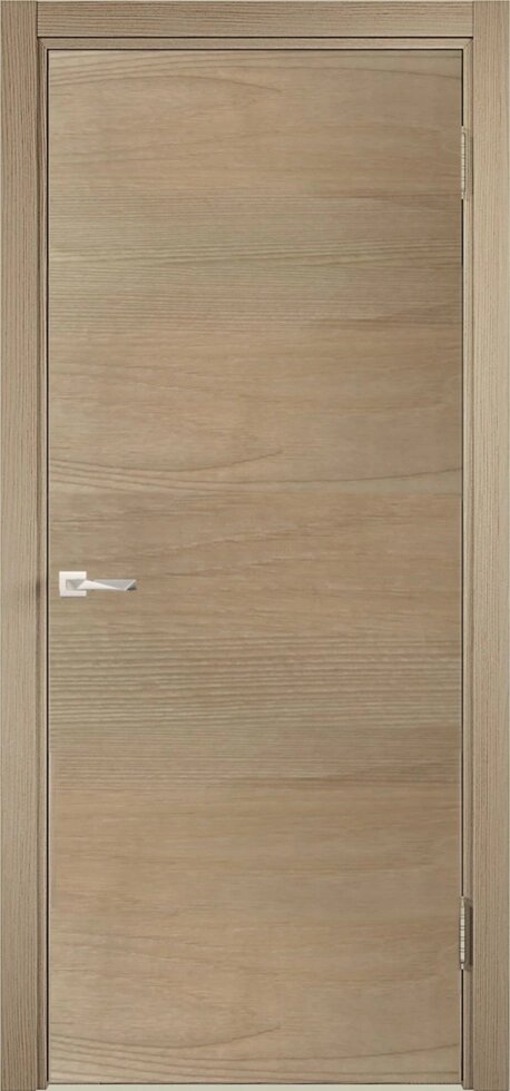 Дверь межкомнатная глухая финиш-бумага ламинация цвет ясень коричневый 60x200 см (с замком) от компании ИП Фомичев - фото 1