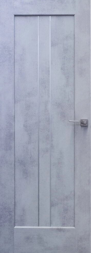 Дверь межкомнатная Сиэтл остеклённая ПВХ ламинация цвет лофт светлый 70x200 см (с замком и петлями) от компании ИП Фомичев - фото 1