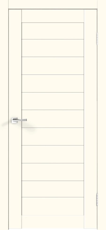 Дверь межкомнатная Симпл глухая финиш-бумага ламинация цвет белый 60х200 см (с замком) от компании ИП Фомичев - фото 1