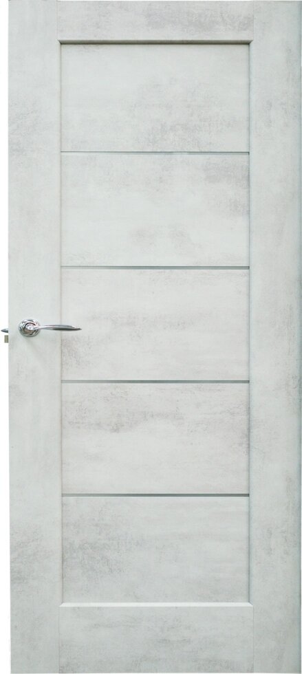 Дверь межкомнатная Сохо остеклённая ПВХ ламинация цвет лофт светлый 80x200 см (с замком и петлями) от компании ИП Фомичев - фото 1
