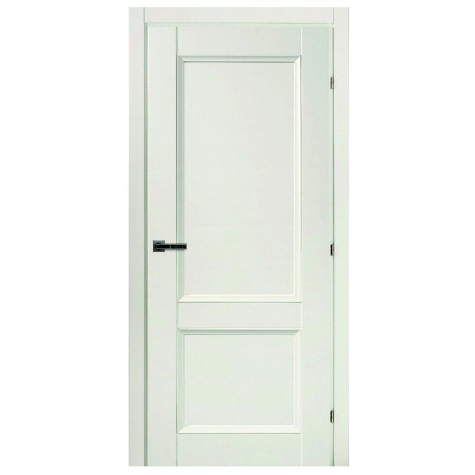 Дверь межкомнатная Танганика глухая CPL ламинация цвет белый 80х200 см (с замком) от компании ИП Фомичев - фото 1