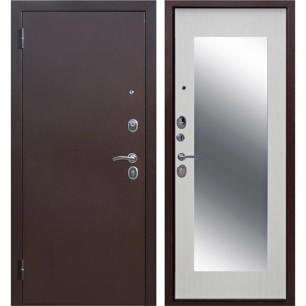 Дверь входная металлическая Царское зеркало Maxi, 860 мм, левая, цвет белый ясень от компании ИП Фомичев - фото 1